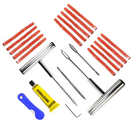 Kit de Réparation de Pneus Universel – Outils d’Urgence pour Voiture & Moto