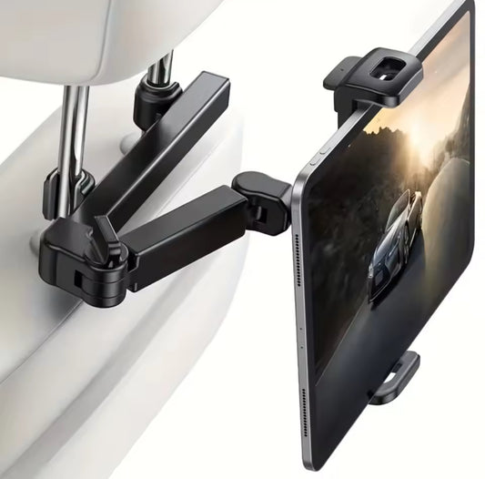 Support Tablette Voiture – Fixation Appui-Tête, Réglable, Compatible Multi-Appareils