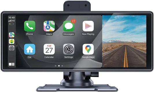 Écran 11.26” CarPlay & Android Auto Sans Fil + Dash Cam 4K avec GPS et DVR